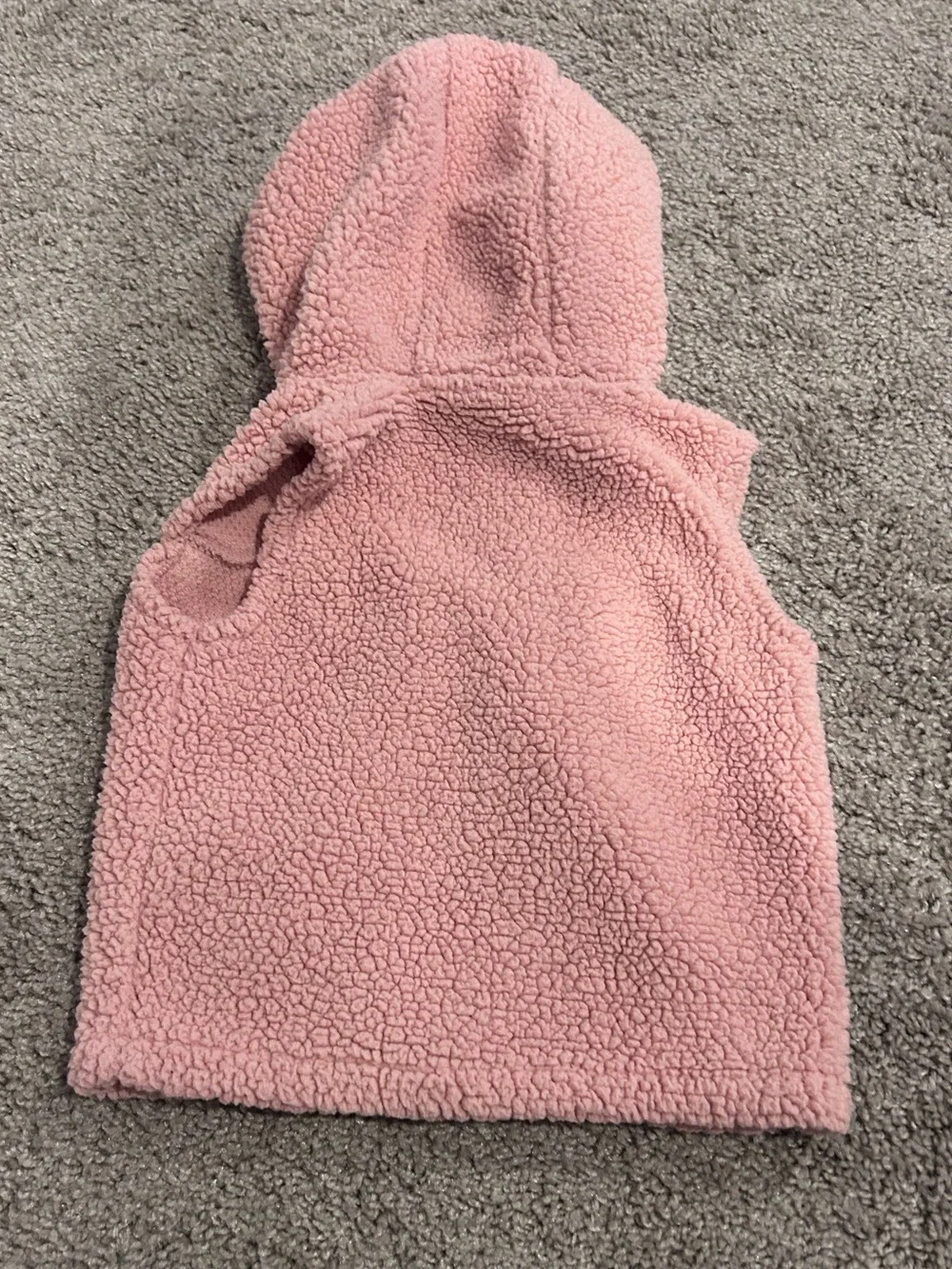 Carter's Pink Sherpa Hooded Vest with Ear Details